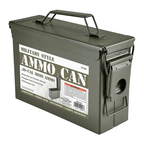 30 caliber metal ammo box|metal 0.30 caliber ammo can.